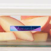 Niedlicher lila Farbverlaufsname Etiketten (Befestigt)