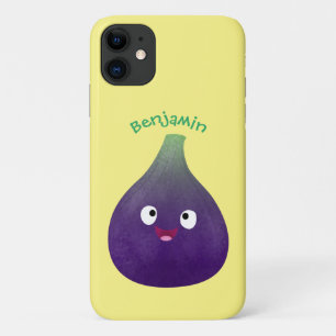 Niedlicher, lila Feigenfrucht-Cartoon Case-Mate iPhone Hülle