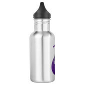 Niedlicher, lila Feigenfrucht-Cartoon Edelstahlflasche (Links)