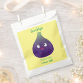 Niedlicher, lila Feigenfrucht-Cartoon Geschenktütchen (Ausgeschnitten)
