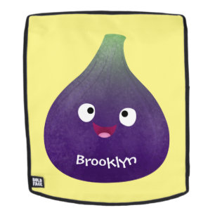 Niedlicher, lila Feigenfrucht-Cartoon Rucksack