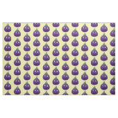 Niedlicher, lila Feigenfrucht-Cartoon Stoff (Fat Quarter (45,7 x 55,9 cm))