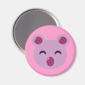 Niedlicher Lila Koala-Bär Magnet (Vorderseite/Rückseite)