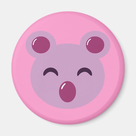 Niedlicher Lila Koala-Bär Magnet (Vorne)