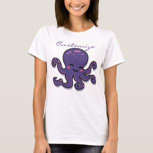Niedlicher Lila Kraken Thunder_Cove T-Shirt
