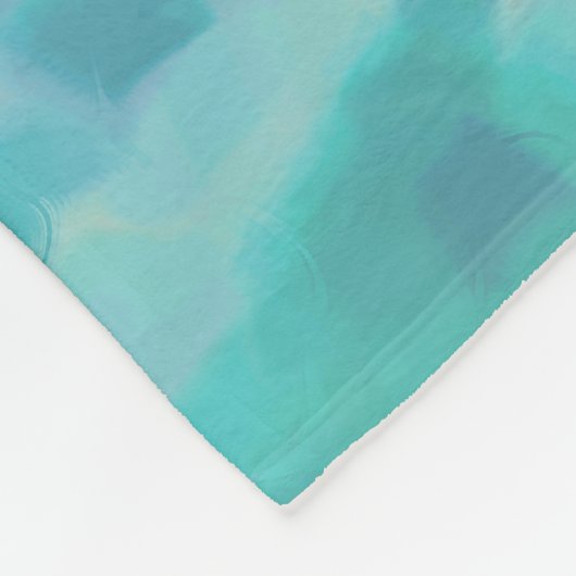 Niedlicher Lila Meerjungfrau Rosa Flamingo Fleecedecke (Ecke)