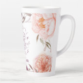 niedlicher lila rosa, blumeneleganter Lehrer Milchtasse (Rechts)