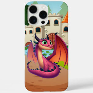 Niedlicher lila/roter Cartoon iPhone 16 Pro Max Hülle