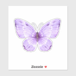 Niedlicher lila Schmetterling Aufkleber