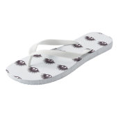 Niedlicher lila Seeigel Badesandalen (Schrägansicht)