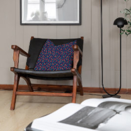 Niedlicher lila, türkisfarbener Schmetterling Kissen