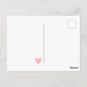 Niedlicher Lila und rosafarbener Kindergeburtstag Postkarte (Rückseite)