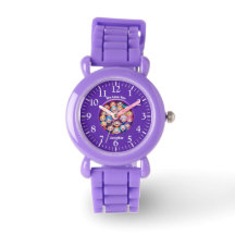 Niedlicher lila Valentinstag, Cartoon