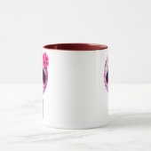Niedlicher lila Zuckerschädel Tasse (Zentrum)