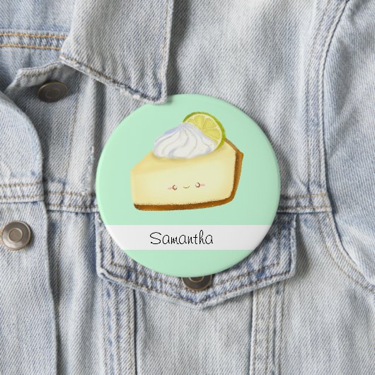 Niedlicher Limoner Kuchen Button (Beispiel)