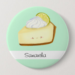 Niedlicher Limoner Kuchen Button