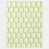 Niedlicher Limoner Kuchen Fleecedecke (Vorderseite)