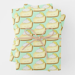 Niedlicher Limoner Kuchen Geschenkpapier Set