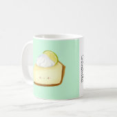 Niedlicher Limoner Kuchen Kaffeetasse (Vorderseite Links)