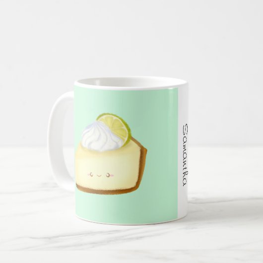 Niedlicher Limoner Kuchen Kaffeetasse (Vorderseite Links)