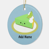 Niedlicher Limoner Kuchen Keramikornament (Links)