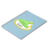 Niedlicher Limoner Kuchen Notizblock (Linke Seite)