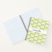 Niedlicher Limoner Kuchen Notizblock (Innenseite)