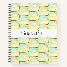 Niedlicher Limoner Kuchen Notizblock