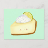 Niedlicher Limoner Kuchen Postkarte (Vorderseite)