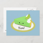 Niedlicher Limoner Kuchen Postkarte (Vorne/Hinten)