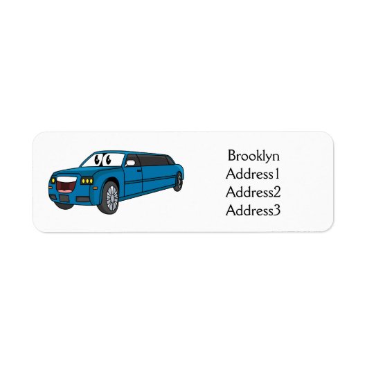 Niedlicher Limousinen-Cartoon (Vorne)