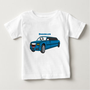 Niedlicher Limousinen-Cartoon Baby T-shirt