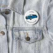 Niedlicher Limousinen-Cartoon Button (Beispiel)