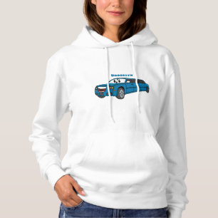 Niedlicher Limousinen-Cartoon Hoodie