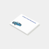 Niedlicher Limousinen-Cartoon Post-it Klebezettel (angewinkelt)
