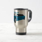 Niedlicher Limousinen-Cartoon Reisebecher (VorderseiteRechts)