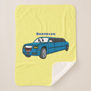 Niedlicher Limousinen-Cartoon Sherpadecke