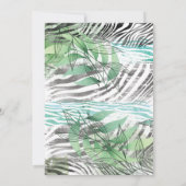 Niedlicher Lion Jungle Einladung zum ersten Geburt (Rückseite)