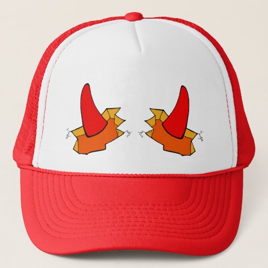 Niedlicher "Little Devil" Trucker Hat Truckerkappe (Vorderseite)