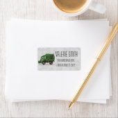 Niedlicher LKW-LKW Adressaufkleber (Insitu)