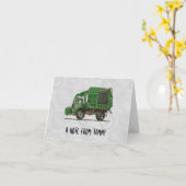 Niedlicher LKW-LKW Karte (Gelbe Blume)