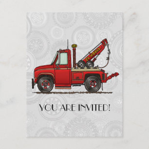 Niedlicher LKW-Recker Einladung