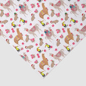 Niedlicher Llama Alpaca Capybara Südamerika Seidenpapier (Ausschnitt)