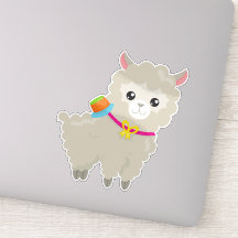 Niedlicher Llama, Alpaca, kleiner Llama, Llama mit