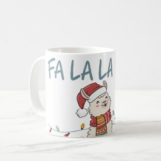 Niedlicher Llama Kaffeetasse (Vorderseite Links)