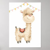 Niedlicher Llama Kinderzimmer Poster Animal Kids R (Vorne)
