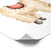 Niedlicher Llama Kinderzimmer Poster Animal Kids R (Ecke)