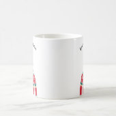 Niedlicher Llama mit lustigem, hässlichem Weihnach Kaffeetasse (Mittel)