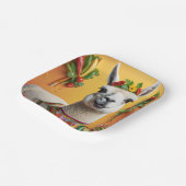 Niedlicher Llama Pappteller (Gewinkelt)
