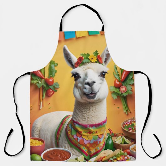 Niedlicher Llama Schürze (Vorderseite)